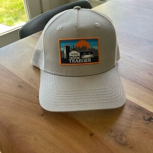 BRAND NEW Traeger Gray Trucker Hat with Logo Patch